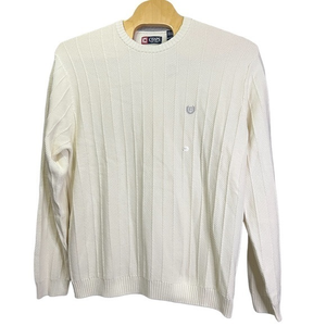Chaps Men’s Pullover Crewneck Long Sleeve Sweater Cream/Off White‎ Size XXL NEW